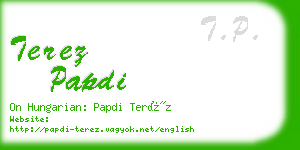 terez papdi business card